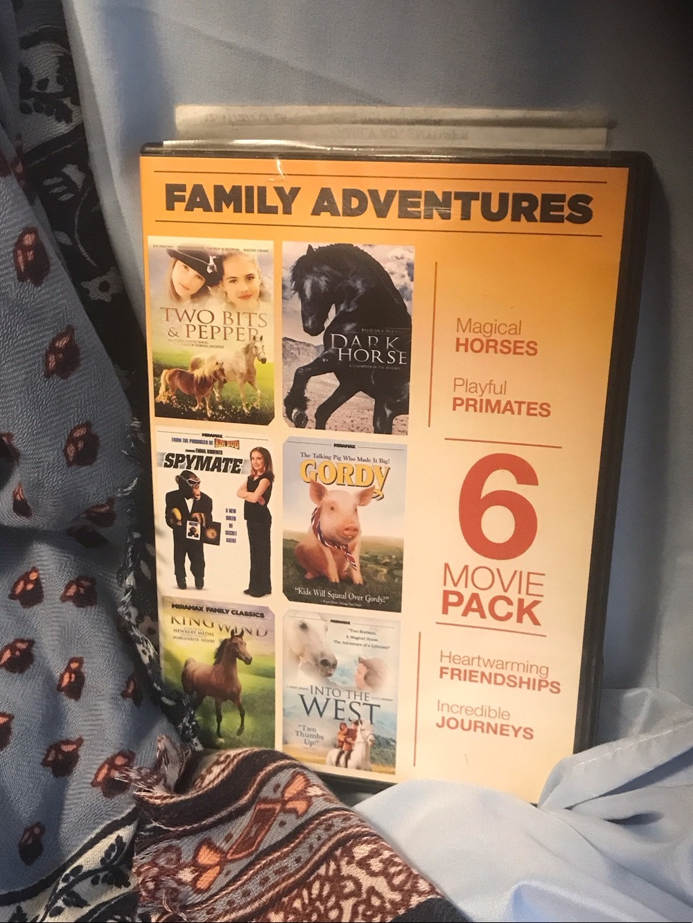 Family Adventures 6 Movie Pack - Yellow & Orange Cover
